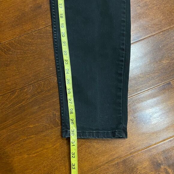 Levi's 550 Relaxed Tapered Vintage Y2K 2001 Black Denim Jeans Women's 12 - Picture 9 of 12